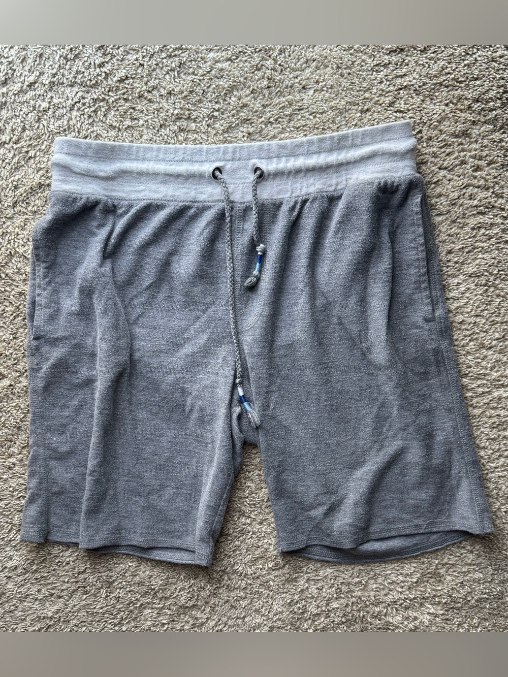 Top Driver Gray Heather Drawstring Lounge Sweat Shorts Men’s Medium